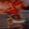 Black couple looking swinging
