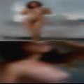 Naked woman conjurer